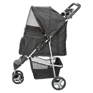 Djurvagn Buggy, hopfällbar, 47×h100×80 cm, upp t. 11 kg, svart