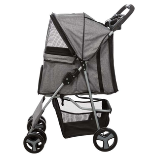 Djurvagn Buggy, hopfällbar, 47×h100×80 cm, upp t. 15 kg, grå