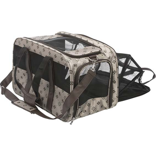 Transportväska Maxima utfällbar 33x32x54cm Beige/Brun