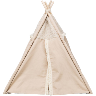 Boho tipi tält, 55 × 65 × 55 cm, beige