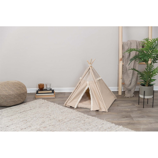 Boho tipi tält, 55 × 65 × 55 cm, beige