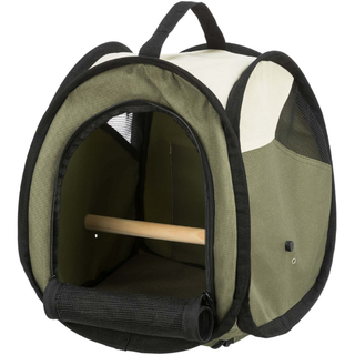 Transportbur fågel nylon m sittpinne 27x27x32 cm