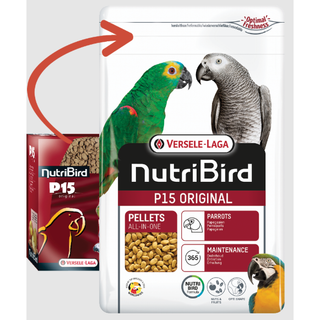 VL NutriBird P15 Papegojpellets Original 3 kg