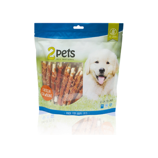 2pets Tuggpinne - kycklingfilé 12cm 400g 10st