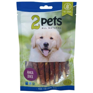 2pets Tuggpinne - ankfilé 12cm 70g 10st