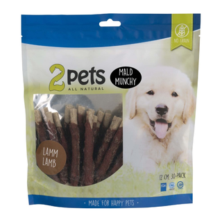 2pets Tuggpinne mald, lamm, 12cm, 30-pack, 400g 10st