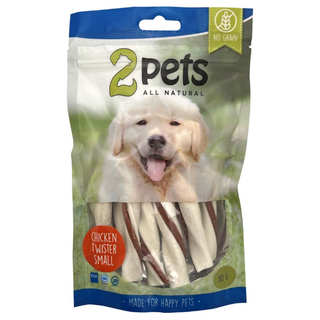 2pets Tuggtwister - Kycklingfilé Small 80g x10