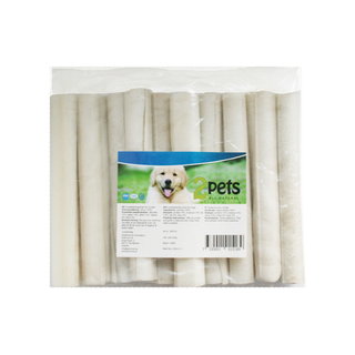 2pets Tuggrulle vit, 12cm/15mm 10-pack x10