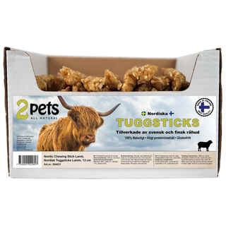 2pets Nordisk tuggsticks - lamm bulk 13 cm 100st