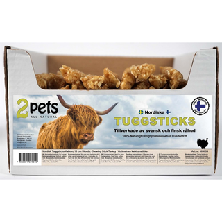 2pets Nordisk tuggsticks - kalkon bulk 13 cm 100st