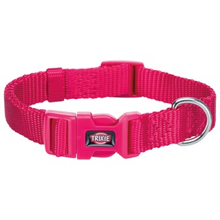 Premium halsband, XXS-XS: 15-25 cm/10 mm, fuchsia