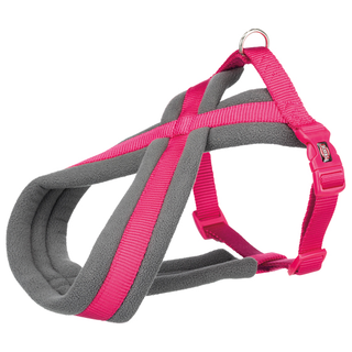 Premium touring sele, XS-S: 30-55 cm/15 mm, fuchsia