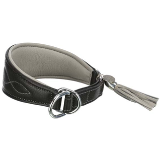 Active Comfort halsband för vinthund, XS-S: 24-31 cm/50 mm, svart/grå