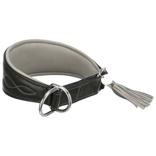 Active Comfort halsband för vinthund, S: 27-35 cm/55 mm, svart/grå