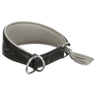 Active Comfort halsband för vinthund, S-M: 33-42 cm/60 mm, svart/grå