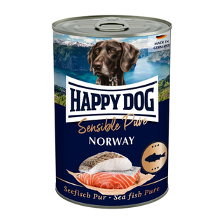 HappyDog konserv, Norway, 100% havsfisk 400 g