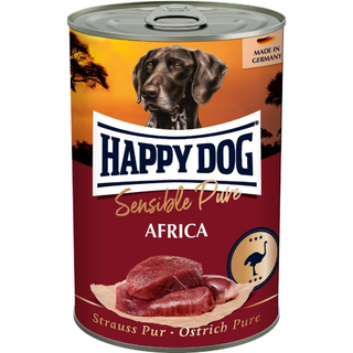 HappyDog konserv, Africa, 100% struts 400 g