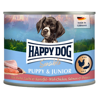 HappyDog konserv, Puppy lax 200 g