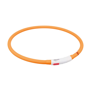 Flash light ring USB, silikon, XS-XL: 70 cm/ø 10 mm, orange