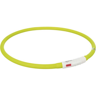 Flash light ring USB, silikon, XS-XL: 70 cm/ø 10 mm, grön