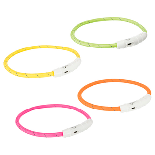 Flash light ring USB, XS-S: 35 cm/ø 7 mm, limegrön