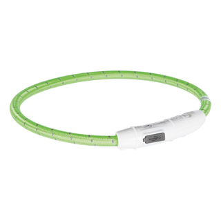 Flash light ring USB, M-L: 45 cm/ø 7 mm, limegrön