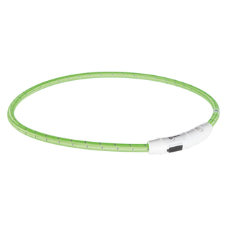 Flash light ring USB, L-XL: 65 cm/ø 7 mm, limegrön