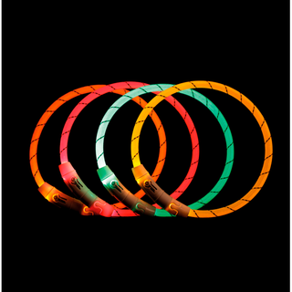 Flash light ring USB, XS-S: 35 cm/ø 7 mm, orange