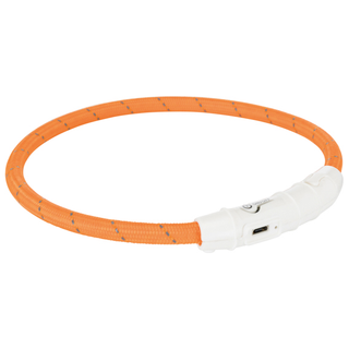 Flash light ring USB, M-L: 45 cm/ø 7 mm, orange