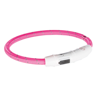 Flash light ring USB, XS-S: 35 cm/ø 7 mm, rosa