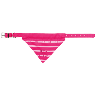 Nylon halsband med scarf, XS: 19-24 cm/10 mm, fuchsia