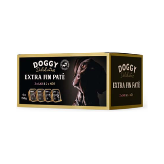 Doggy D-paté multibox, m nöt&lax 600 g