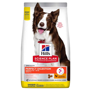 Hills Canine Adult Perfect Digestion MED Chicken & Br-Rice 2.5kg