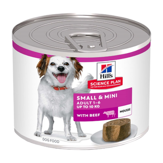 Hills Canine Adult Mousse S&M Beef 12x200g