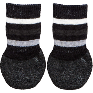 Hundsockar gummerad 2-pack, XL, svart