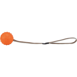 Sporting boll på nylonband, naturgummi, ø 6 cm/35 cm, orange