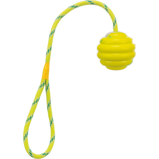 Gummiboll på rep, 6/30 cm, lime