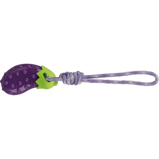 Aubergine på rep, TPR, 13 cm/34 cm