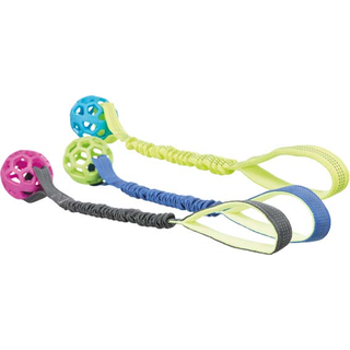 Bungee Tugger med boll, ø 9/48 cm, petrol/lime