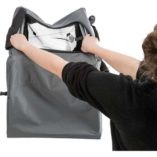 Nylonbur, Easy Soft, XS-S: 50 × h33 × 36 cm, grå