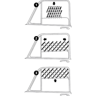 Ventilationsgaller till bilruta 30-110 cm