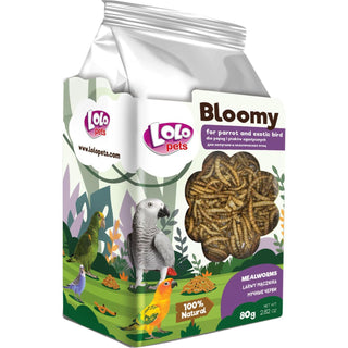 Bloomy Fågelmat Mealworm - larver för Papegojor & Exotiska Fåglar 4-pack