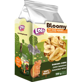 Bloomy bananchips för gnagare och kaniner