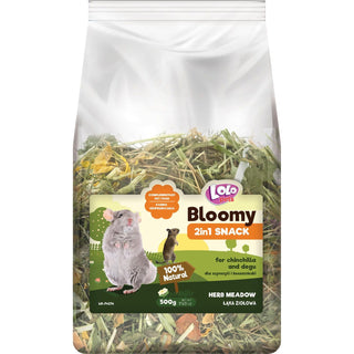 Bloomy 2in1 Snack - växtbaserad mat för chinchilla + deguer