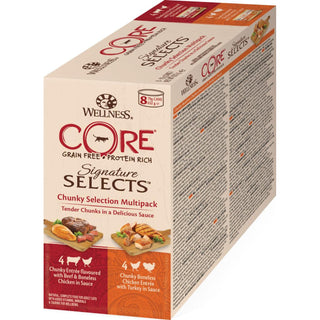 CORE Sig.Selects Chunky Selection Multipack, 8 x 79g