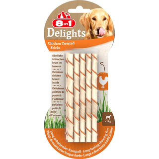 Delight twisted Sticks oxskinn på kött