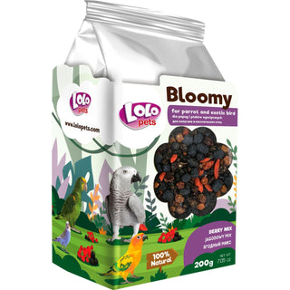 Bloomy Fågelmat Bärmix för Papegojor & Exotiska Fåglar 4-pack