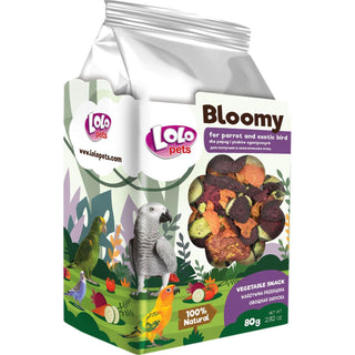 Bloomy Fågelmat grönsakssnack för Papegojor & Exotiska Fåglar 4-pack