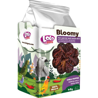 Bloomy Fågelmat Chilipeppar för Papegojor & Exotiska Fåglar 4-pack