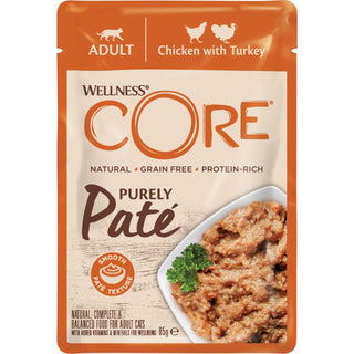 CORE Cat Purely Pate, kyckling med kalkon